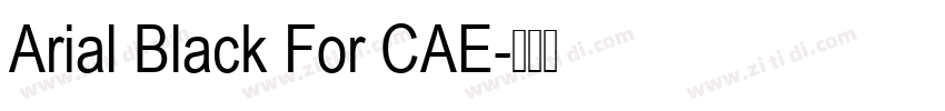Arial Black For CAE字体转换